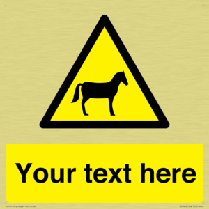 Custom warning horses